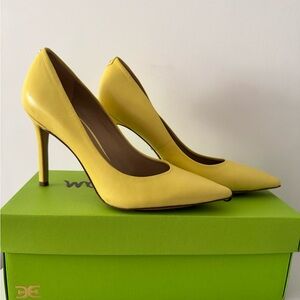 Sam Edelman Hazel Butter Yellow High Heels size 7 with box